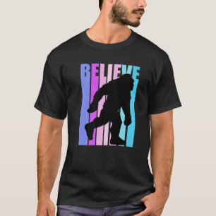 Pink Bigfoot Believe Yeti Magical Mystical Legends T-Shirt