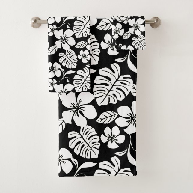 PINK BIKINI (BLACK) BATH TOWEL SET (Insitu)