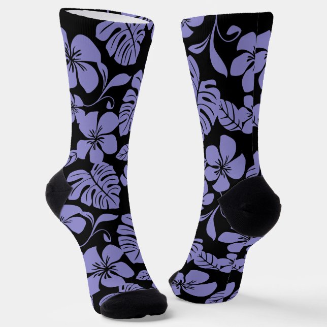 PINK BIKINI (BLACK/LAVENDER) SOCKS (Angled)