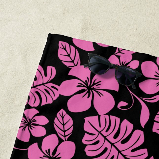 PINK BIKINI (BLACK/PINK) BEACH TOWEL (In Situ)