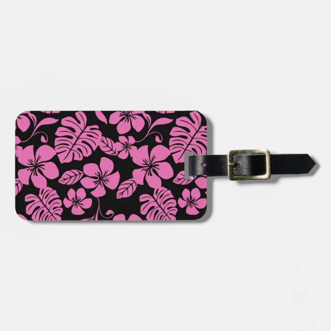 PINK BIKINI (BLACK/PINK) LUGGAGE TAG (Front Horizontal)