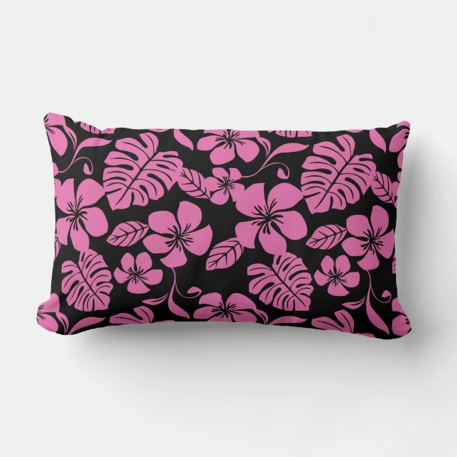 PINK BIKINI (BLACK/PINK) LUMBAR PILLOW (Front)