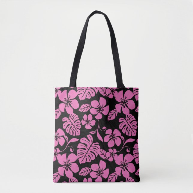 PINK BIKINI (BLACK/PINK) TOTE BAG (Front)
