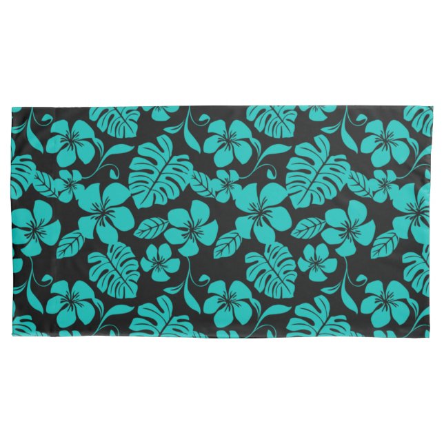 PINK BIKINI (BLACK/TEAL) PILLOWCASE (Front-Left)