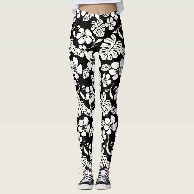 PINK BIKINI (BLACK/WHITE) LEGGINGS (Front)
