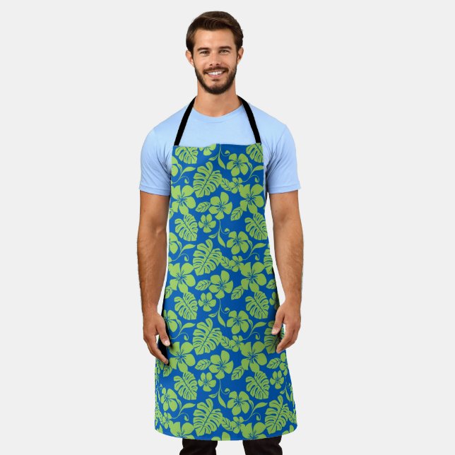 PINK BIKINI (BLUE/GREEN) APRON (Worn)