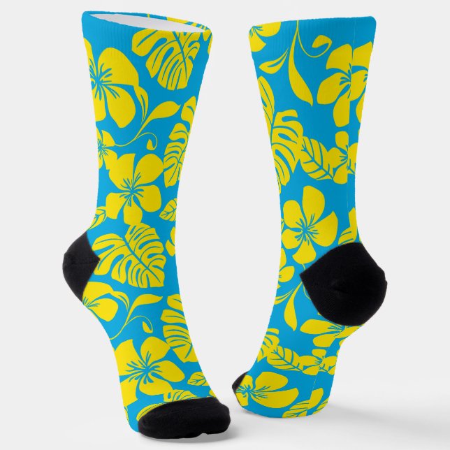PINK BIKINI (BLUE/YELLOW) SOCKS (Angled)