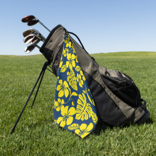 PINK BIKINI (DARK BLUE/YELLOW) GOLF TOWEL