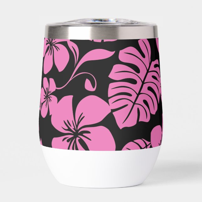 PINK BIKINI PATTERN IN BLACK/PINK (Front)