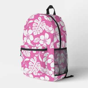 PINK BIKINI PATTERN IN FLAMINGO PINK PRINTED BACKPACK