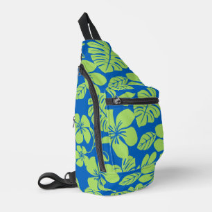 PINK BIKINI PATTERN IN GREEN/BLUE SLING BAG