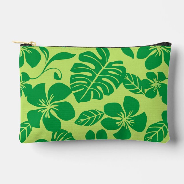 PINK BIKINI PATTERN IN GREEN x 2 Accessory Pouch (Front)