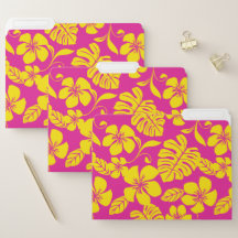 PINK BIKINI PATTERN IN HOT PINK/YELLOW