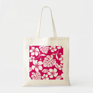 PINK BIKINI PATTERN IN STRAWBERRY RED TOTE BAG