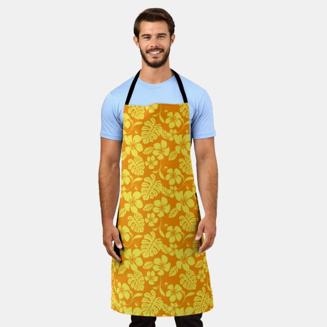 PINK BIKINI (TANGERINE/YELLOW) APRON (Worn)