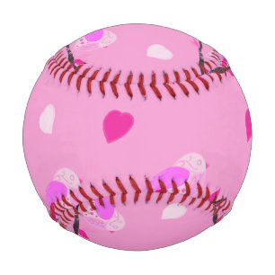 pink bird girly baseball