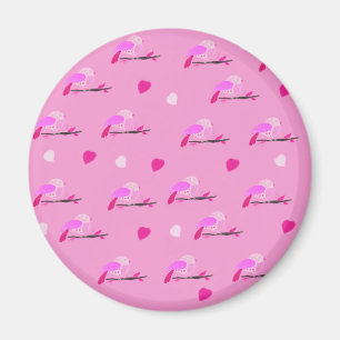 pink bird girly magnet