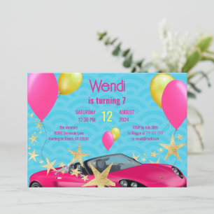 Pink Birthday Bash Party Invitation