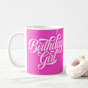 Pink Birthday Girl Coffee Mug