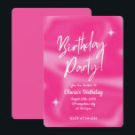 PINK BIRTHDAY PARTY INVITATION<br><div class="desc">BIRTHDAY PARTY INVITATION</div>