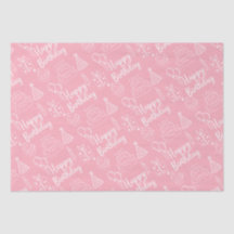 Pink Birthday Tissue Paper