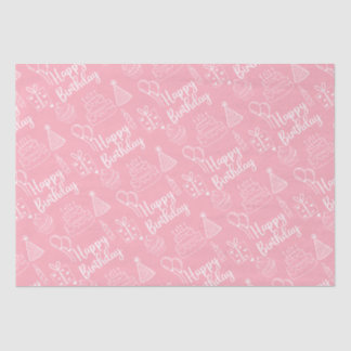 Pink Birthday Tissue Paper