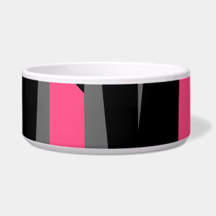 Pink Black and grey Abstract