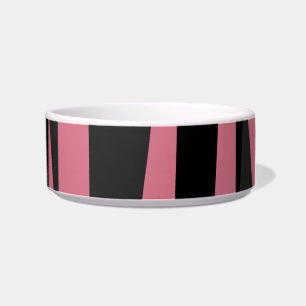 Pink Black and grey Abstract Bowl