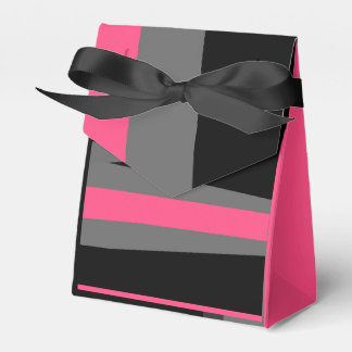 Pink Black and Grey Favour Box