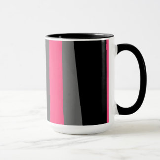 Pink Black and Grey Mug