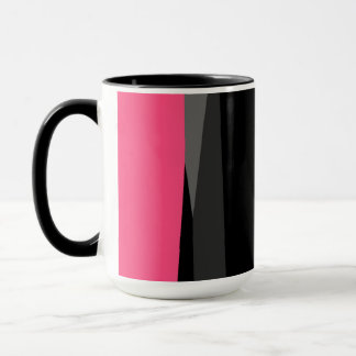 Pink Black and Grey Mug