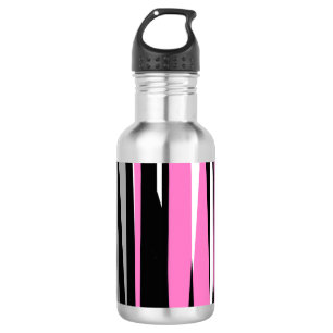 Pink Black and White Abstract 532 Ml Water Bottle