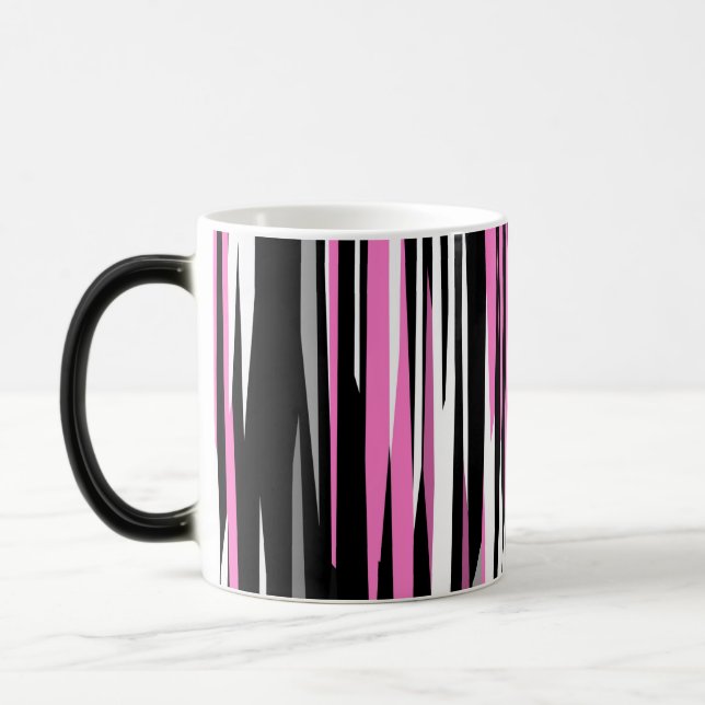 Pink Black and White Magic Mug (Left)