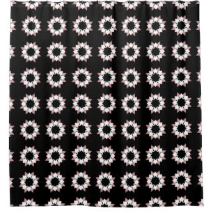 Pink black and white pattern