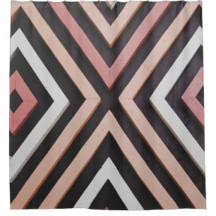 Pink, black, and white wall