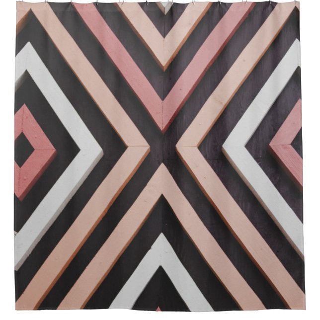 Pink, black, and white wall (Front)