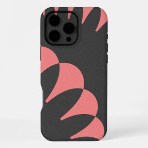 Pink & Black Artistic Abstract Fractal Art iPhone 16 Pro Max Case