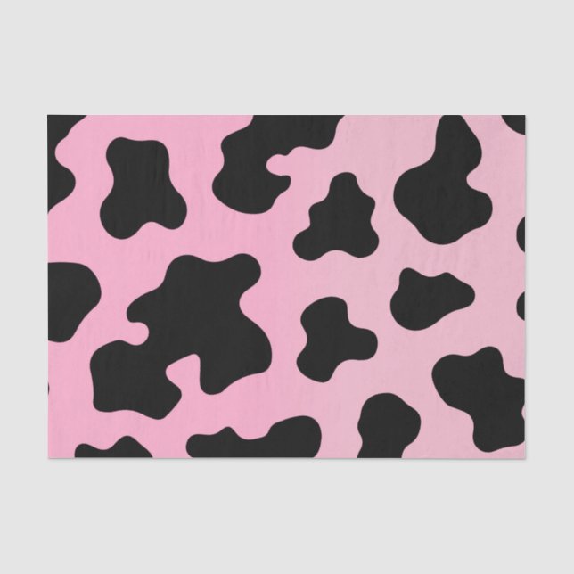 Pink & Black Cowgirl Last Rodeo Bachelorette  Tissue Paper (Front)