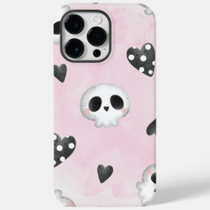 Pink Black Cute Watercolor Halloween  Case-Mate iPhone 14 Pro Max Case