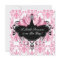 Pink Black Damask Princess Baby Shower