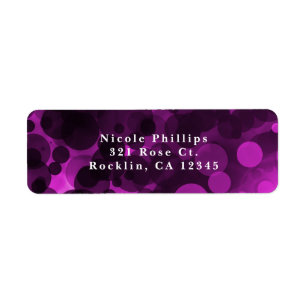 Pink & Black Dots Modern Chic Party Invitation