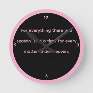 Pink & black  Ecc. 3:1 clock