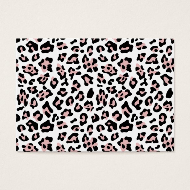 Pink Black Leopard Animal Print Pattern (Front)