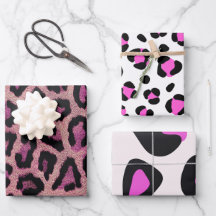 Pink Black Leopard Animal Print