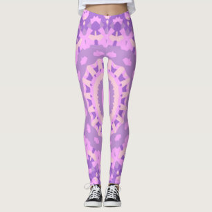 Pink Black Light Trance Mandala LuLaRoe Yoga Leggings