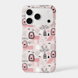 Pink Black Lions Boho Rainbows