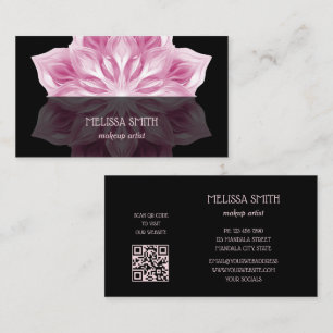 Pink Black Mandala Business Card