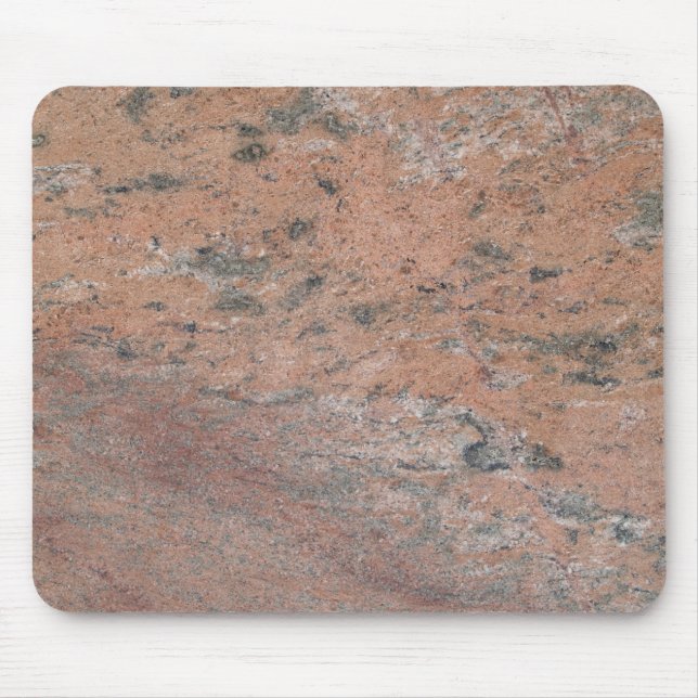 Pink & Black Marble Swirled Mousepad (Front)