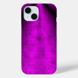 Pink Black Rainbow in Elephant Skin Leather Optik iPhone 15 Case