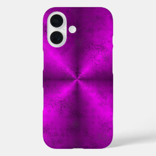 Pink Black Rainbow in Elephant Skin Leather Optik iPhone 16 Case